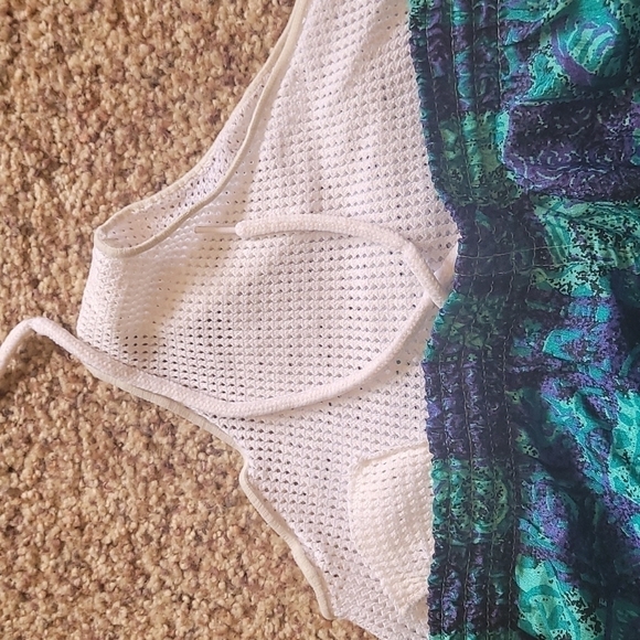 Surf Sport vintage surf trunks teal and purple XL 18 - Picture 5 of 6